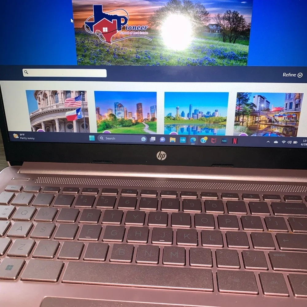 Hp rose gold laptop
